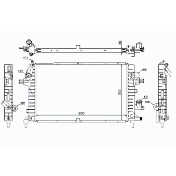 РАДИАТОР OPEL ASTRA, 04 - 09