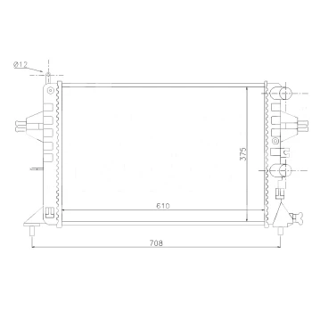РАДИАТОР OPEL ASTRA, 03.98 - 04