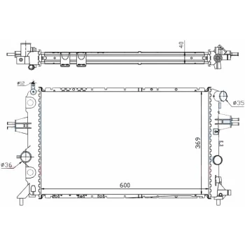 РАДИАТОР OPEL ASTRA, 03.98 - 04